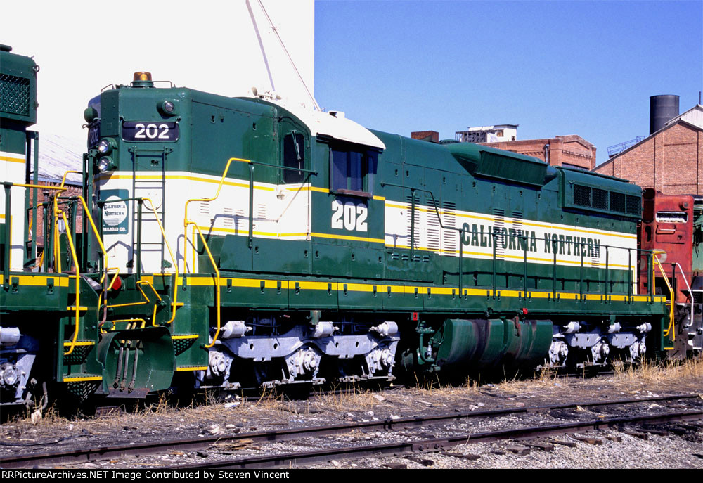 California Northern SD9 #202 after return to OMLX